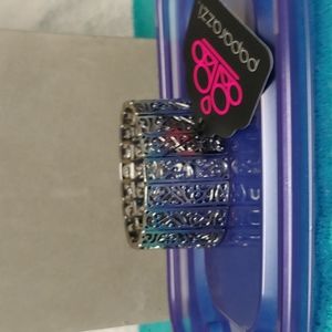 Paparazzi Silver textured cuff  bracelet